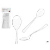 CONJ 18 COLHERES SOBREMESA EM PLASTICO TRANSPARENT