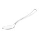 SET 18 PLASTIC DESSERT SPOON TRANSPARENT