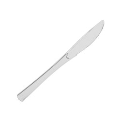 SET 12 PLASTIC SILVER KNIFE