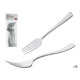 SET 12 FORCHETTA PLASTICA ARGENTATO 