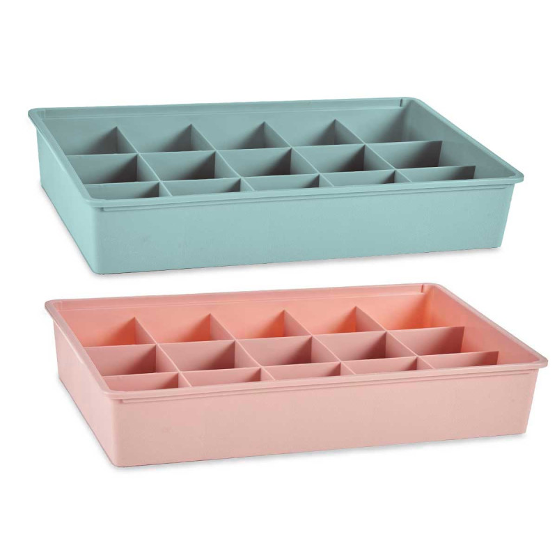 ORGANIZZ CASSETTO 15 SPAZI ASS 2 COL ROSA-VERDE
