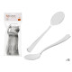 SET 12 PLASTIC SILVER SPOON
