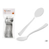 SET 12 CUCCHIAIO PLASTICA ARGENTATO