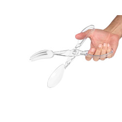 PINÇA DE PLÁSTICO TRANSPARENTE PARA SERVIR