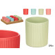 STRIPED GLASS ASRT 4 BRIGHT COLORS 270ML
