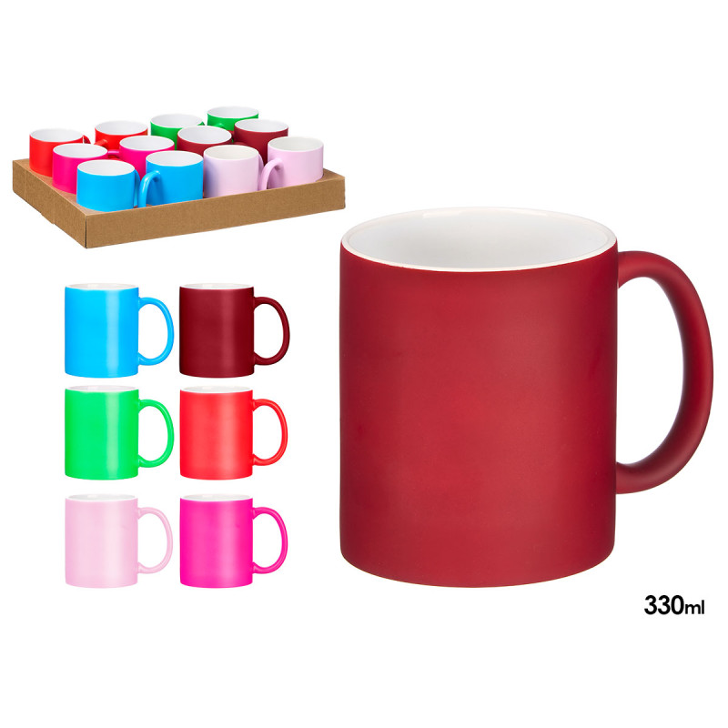 TAZA NEON SURT 6 COL 330ML