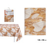 NATTE TOILE ANTITACHE 140X180CM FEUILLES OR