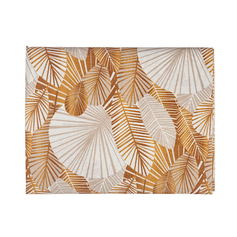 NATTE TOILE ANTITACHE 140X180CM FEUILLES OR