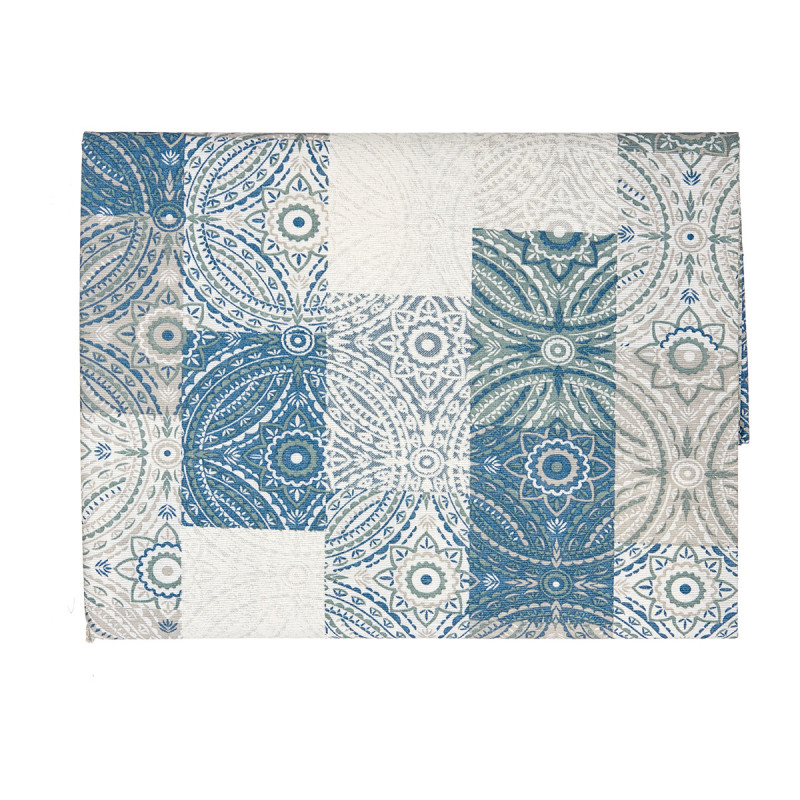 NAPE TOILE ANTITACHES 140X180CM CARREAU BLEU