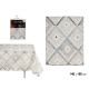 TOVAGLIA TELA ANTIMAC 140X180CM ROMBI BLU