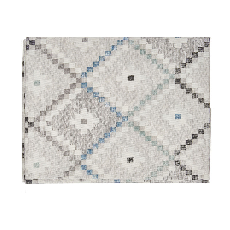 NAPE TOILE ANTITACHES 140X180CM LOSANGES BLEU