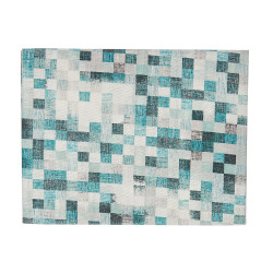 TOALHA MESA LONA ANTIMANCH 140X180CM QUAD AZUL