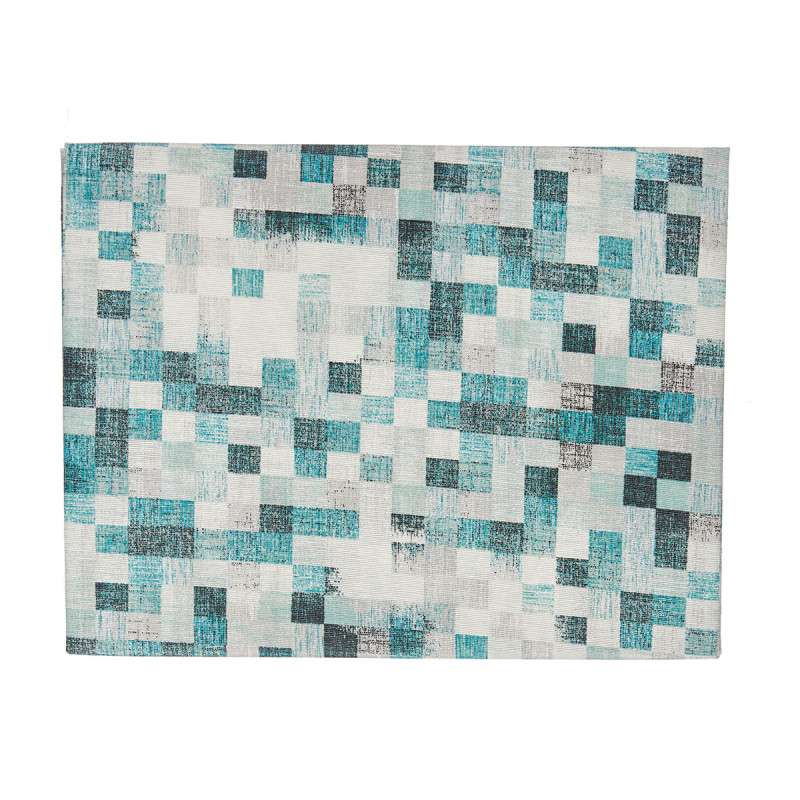 TOALHA MESA LONA ANTIMANCH 140X180CM QUAD AZUL