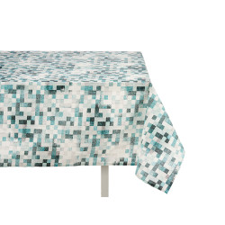 TOALHA MESA LONA ANTIMANCH 140X180CM QUAD AZUL