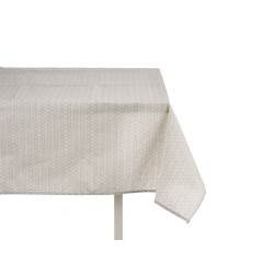 TOALHA MESA LONA ANTIMANCH 140X180CM ESTRELA CINZA