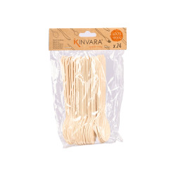 SET 24 CUILLÈRES  BOIS