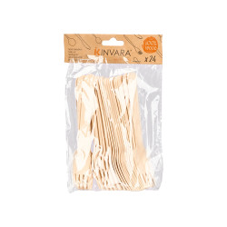 SET 24 TENEDORES MADERA