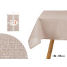 TOALHA DE MESA POLIÉSTER 140X180CM CINZENTO CLARO