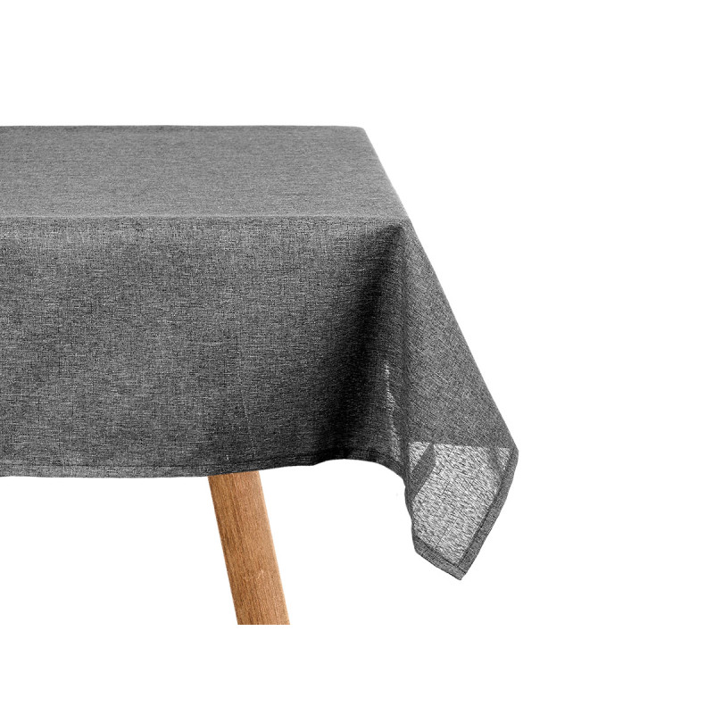 POLYESTER TABLECLOTH 140X140CM DARK GREY