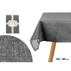 TOALHA DE MESA POLIÉSTER 140X180CM CINZENTO ESCURO