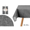 TOALHA DE MESA POLIÉSTER 140X180CM CINZENTO ESCURO