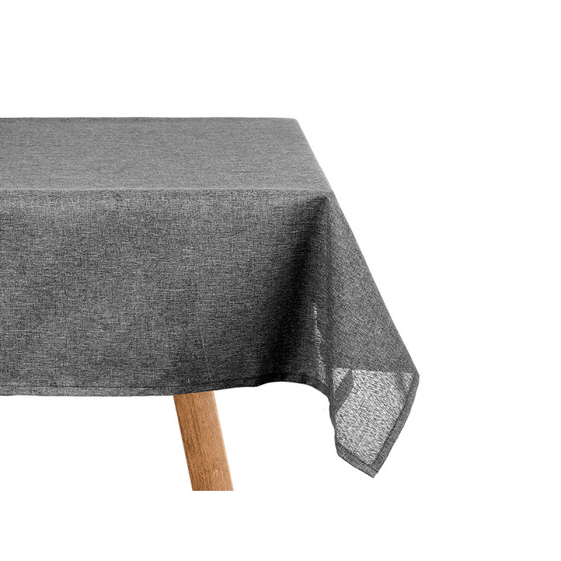 POLYESTER TABLECLOTH 140X180CM DARK GREY