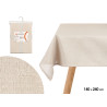 TOALHA DE MESA POLIÉSTER 140X240CM CRU