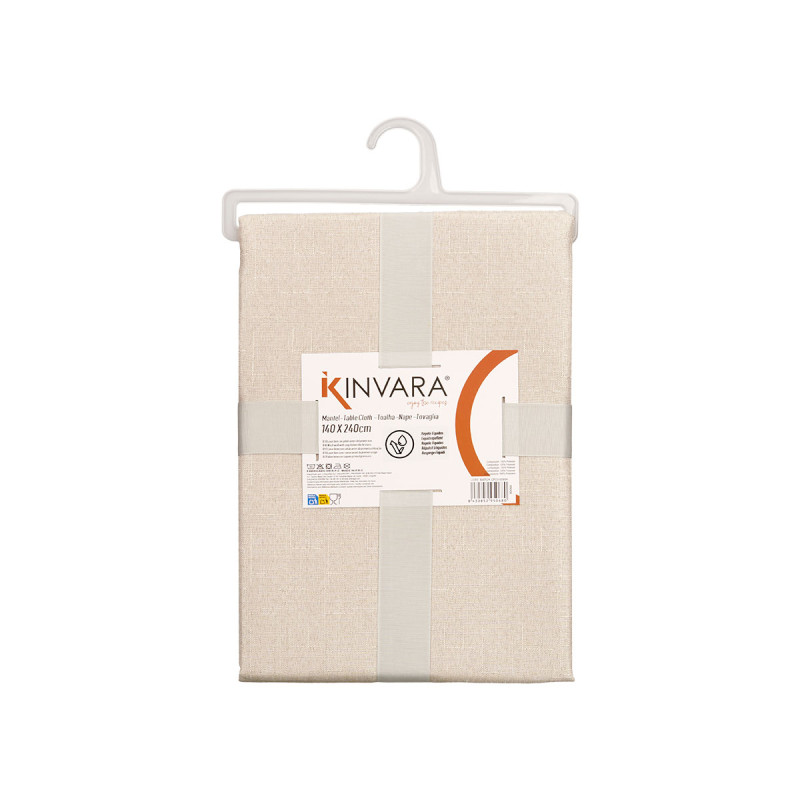 TOALHA DE MESA POLIÉSTER 140X240CM CRU