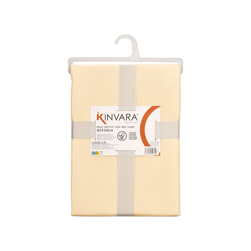 POLYESTER TABLECLOTH 140X180CM BEIGE