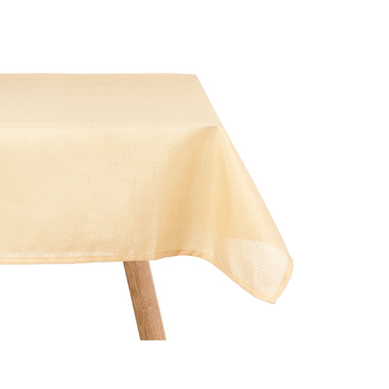 TOALHA DE MESA POLIÉSTER 140X240CM BEGE