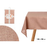 TOALHA DE MESA POLIÉSTER 140X180CM ROSA