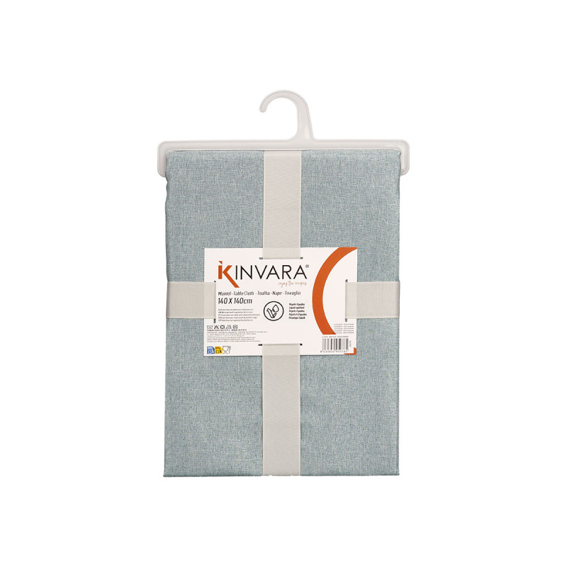 MANTEL POLIESTER 140X140CM AZUL PALO