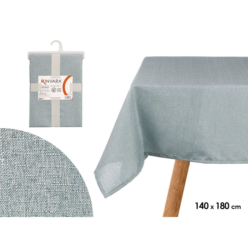 NAPPE EN POLYESTER 140X180CM BLEU PÂLE
