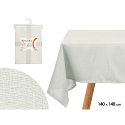 TOALHA DE MESA POLIÉSTER 140X140CM VERDE