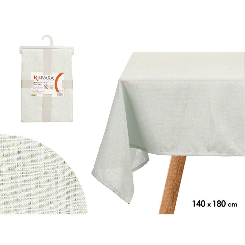 NAPPE EN POLYESTER 140X180CM VERT PÂLE
