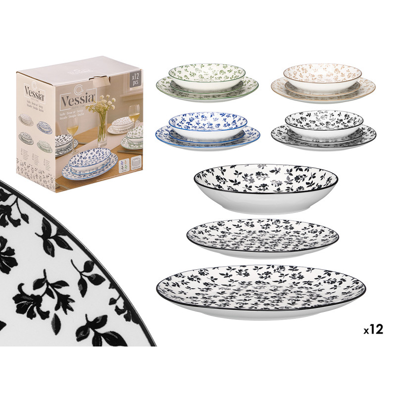 LOICA MESA 12 PECAS SORT 4 COR