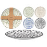 ASSIETTE PLATE ASSORT 4 COULEURS