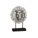 TESTA DI LEONE CON BASE IN ARGENTO
