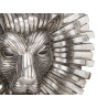 TESTA DI LEONE CON BASE IN ARGENTO