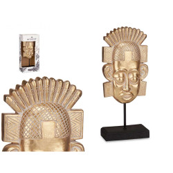 CABEZA INDIO CON BASE ORO