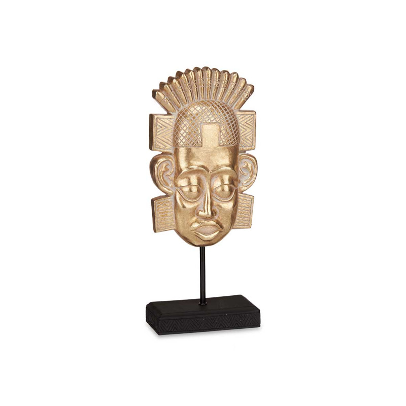 CABEZA INDIO CON BASE ORO
