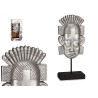 CABEZA INDIO CON BASE PLATA