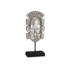 CABEZA INDIO CON BASE PLATA