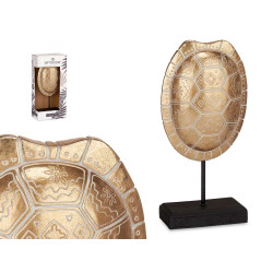 GUSCIO DI TARTARUGA CON BASE ORO