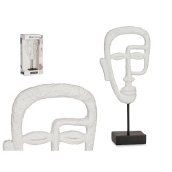 ESTATUETA DE ROSTO COM BASE BRANCA