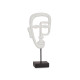 ESTATUETA DE ROSTO COM BASE BRANCA