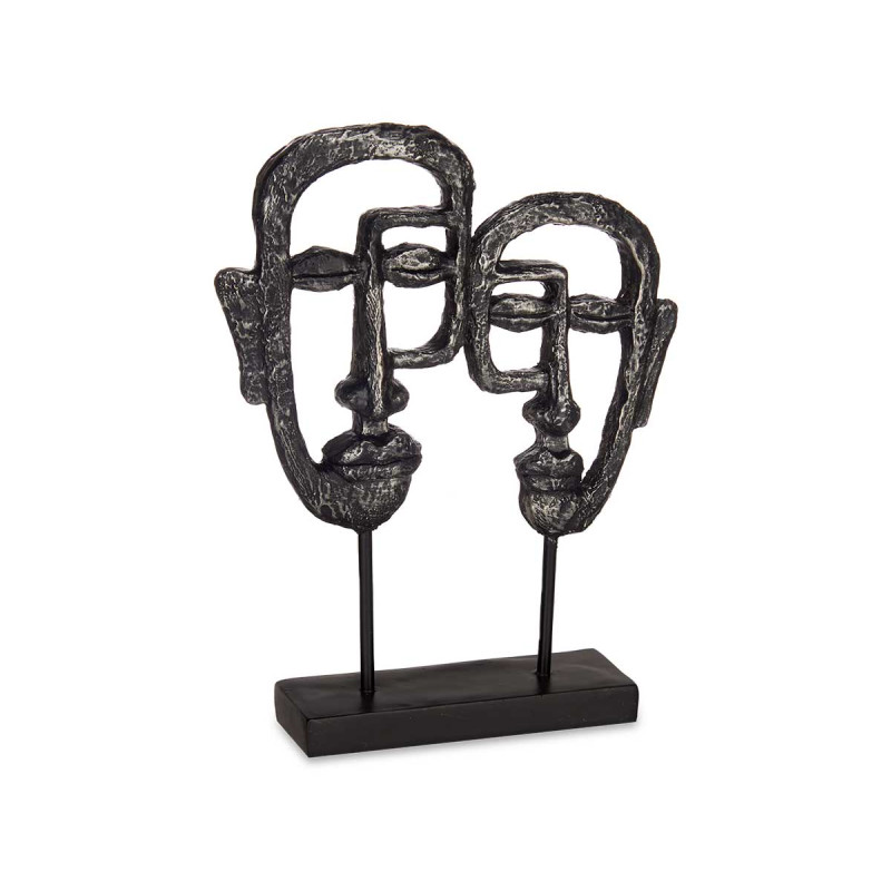 DOPPIO VISO CON BASE NERA