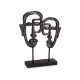 DOPPIO VISO CON BASE NERA
