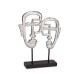 DOPPIO VISO CON BASE ARGENTO