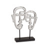 DOUBLE VISAGE AVEC BASE ARGENT